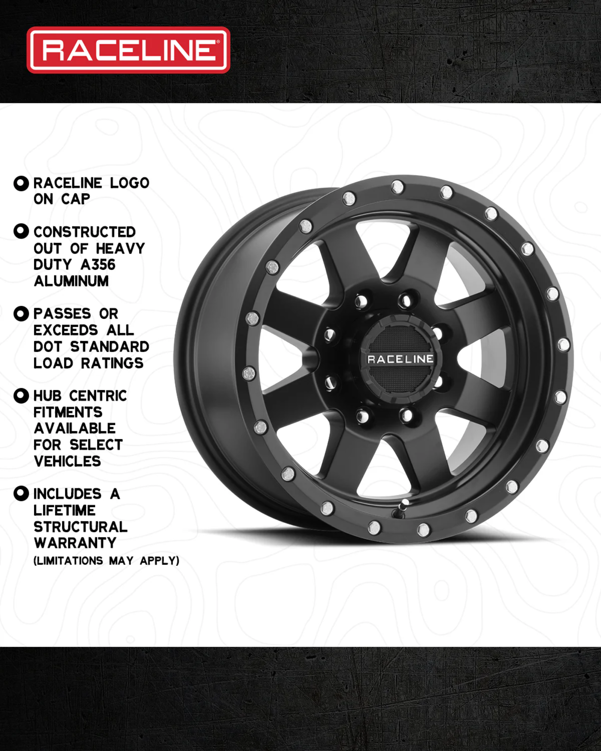 Raceline Wheels 935B Defender Black