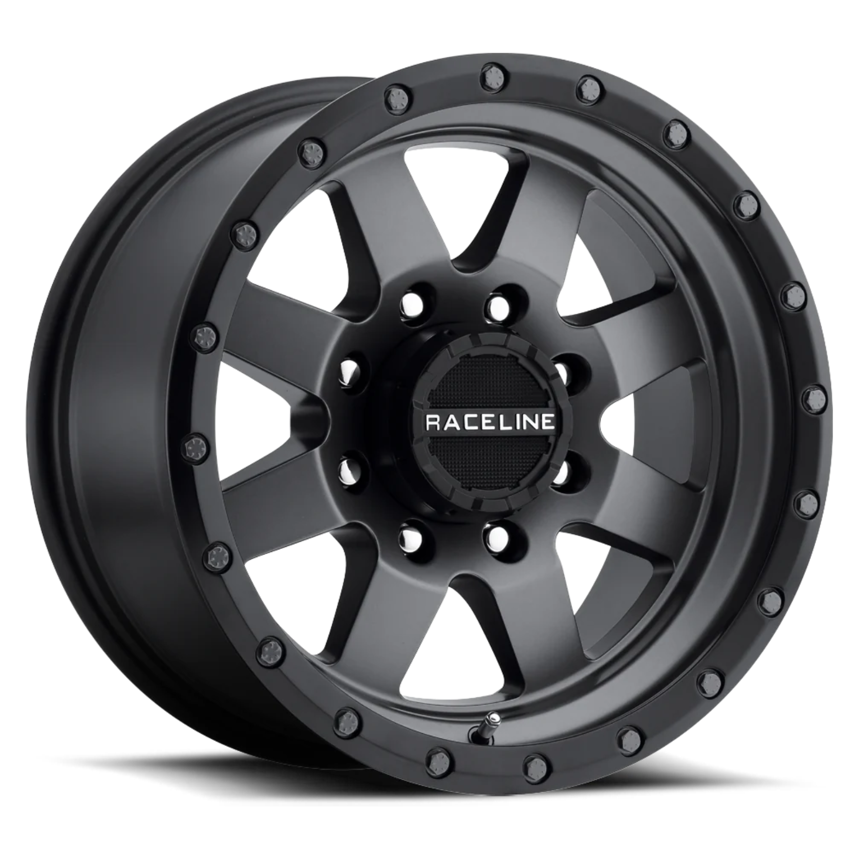 Raceline Wheels 935G Defender Matte Grey / Black Ring