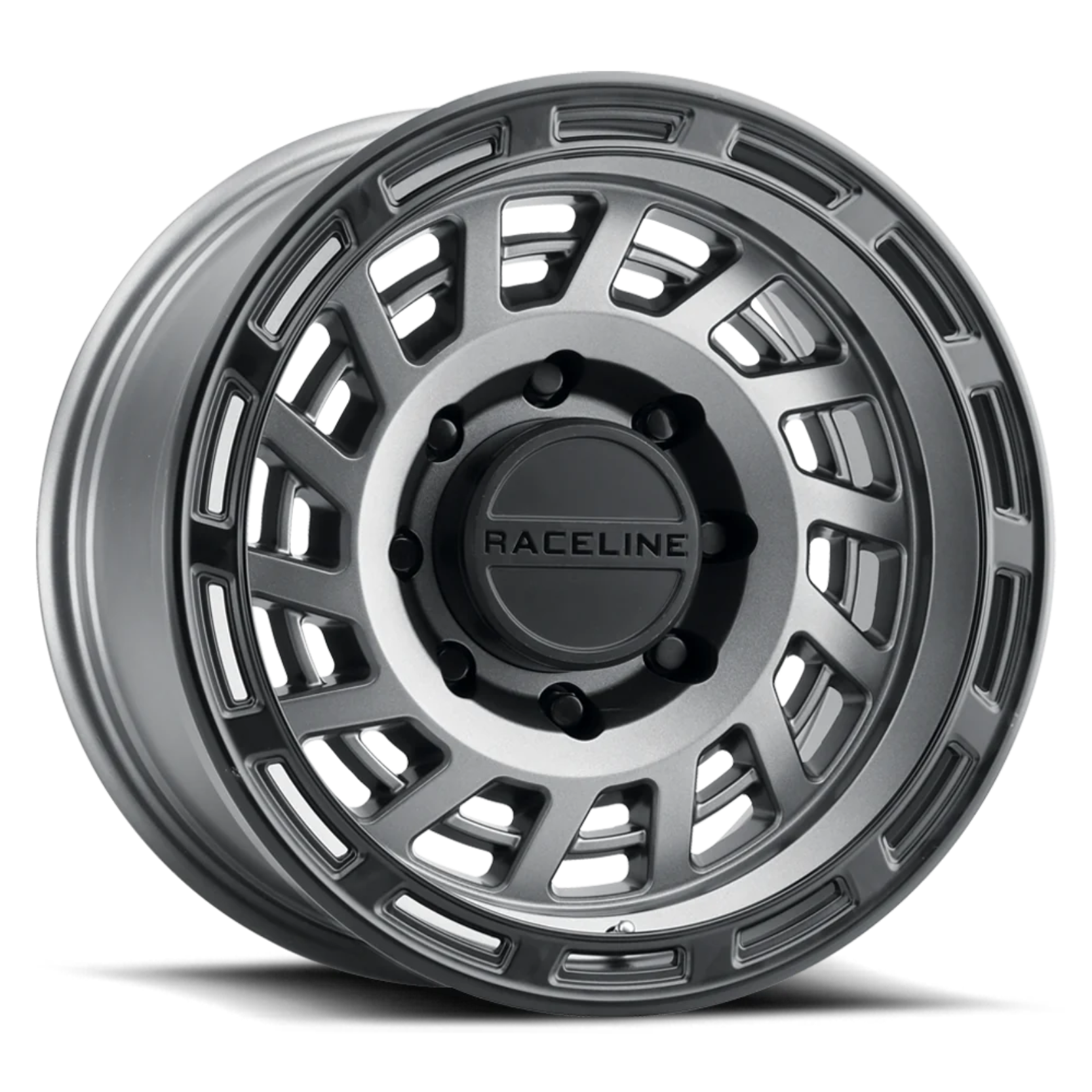 Raceline Wheels 957GB Halo Satin Gunmetal /Black Ring