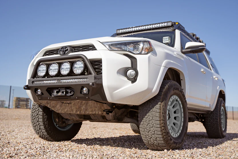 Rago Fabrication 2014-2024 Toyota 4Runner Center Mount Winch Front Bumper with Top Hoop