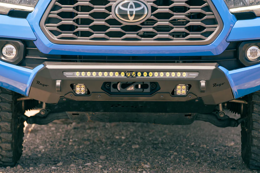 Rago Fabrication 2016-2023 Toyota Tacoma Center Mount Winch Front Bumper