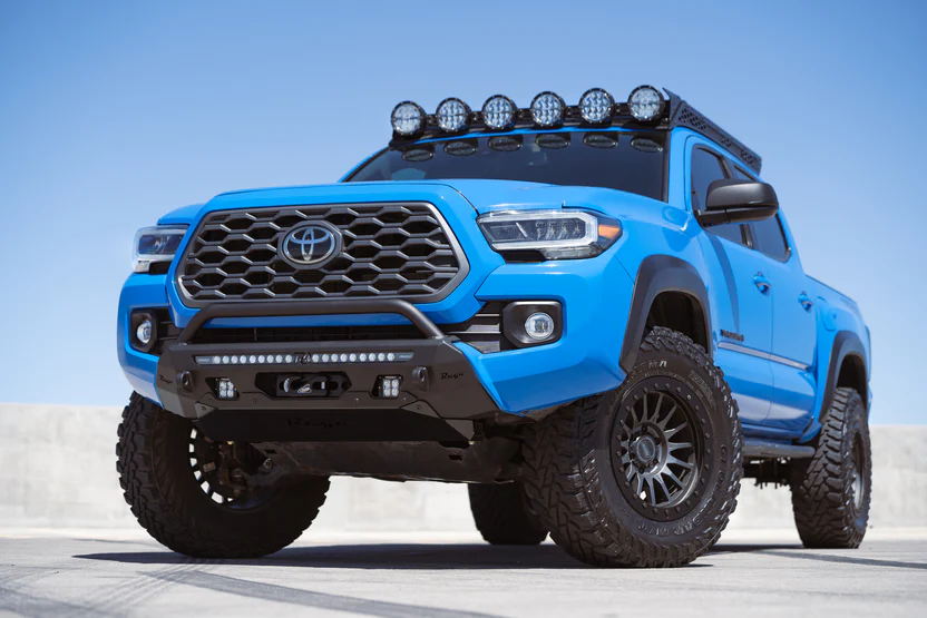 Rago Fabrication 2016-2023 Toyota Tacoma Center Mount Winch Front Bumper w/ Top Hoop