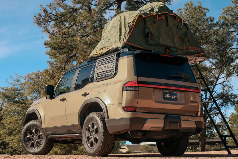 Rago Fabrication 2024+ Toyota Land Cruiser/Lexus GX550 External Molle Storage Panels for Factory Roof Rails
