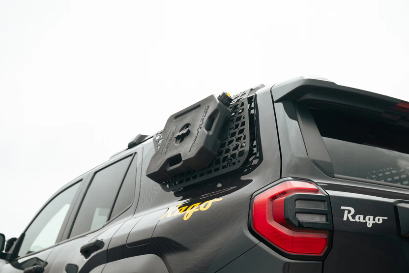Rago Fabrication 2025+ Toyota 4Runner Exterior Molle Storage Panels For Factory Roof Rails