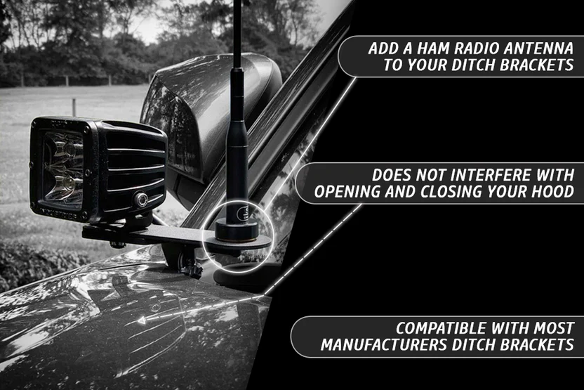Rago Fabrication Ham Antenna Ditch Bracket Extension