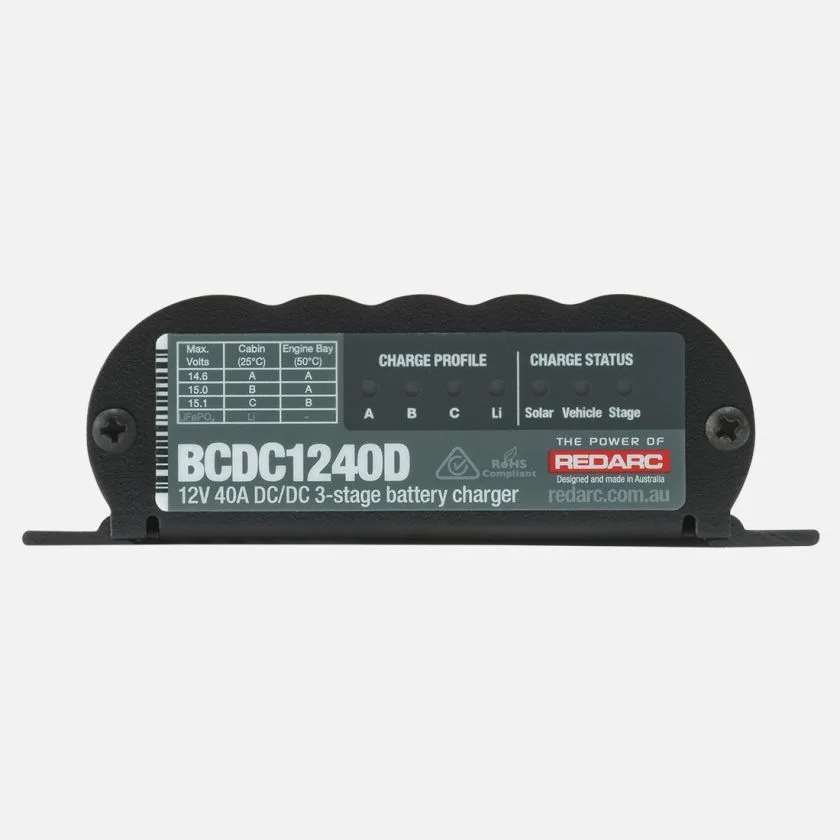 Redarc BCDC Classic40 12V 40A DC Battery Charger