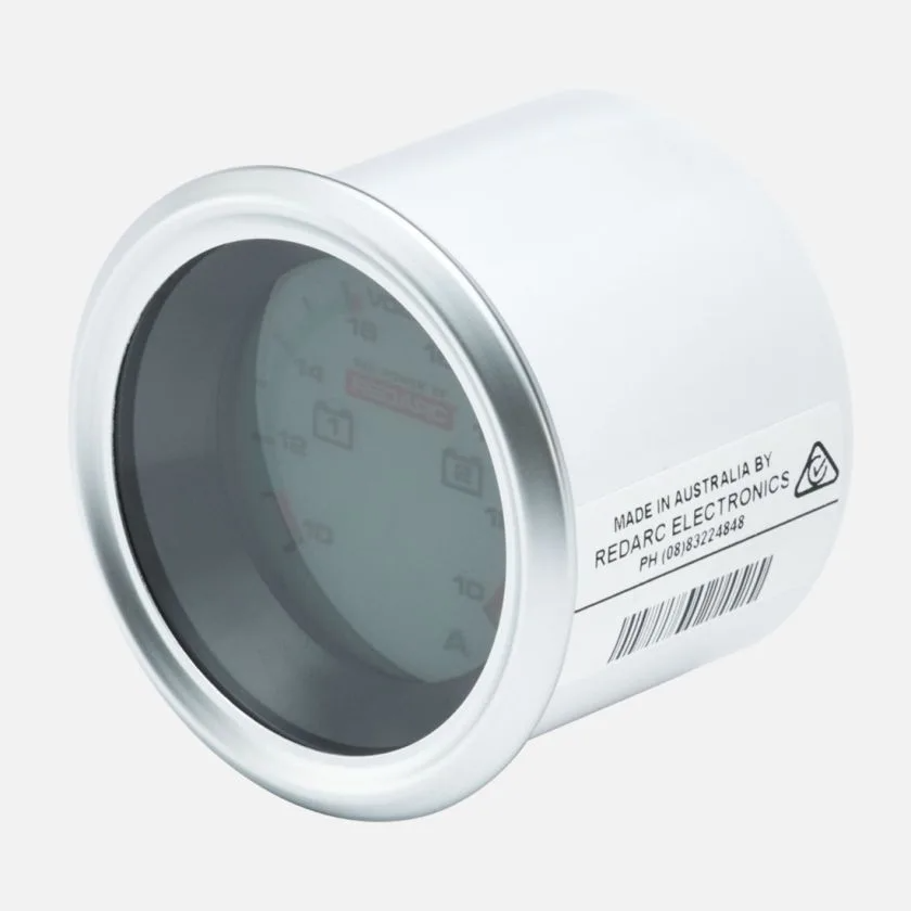 Redarc Dual Voltage 52mm Gauge with Optional Current Display