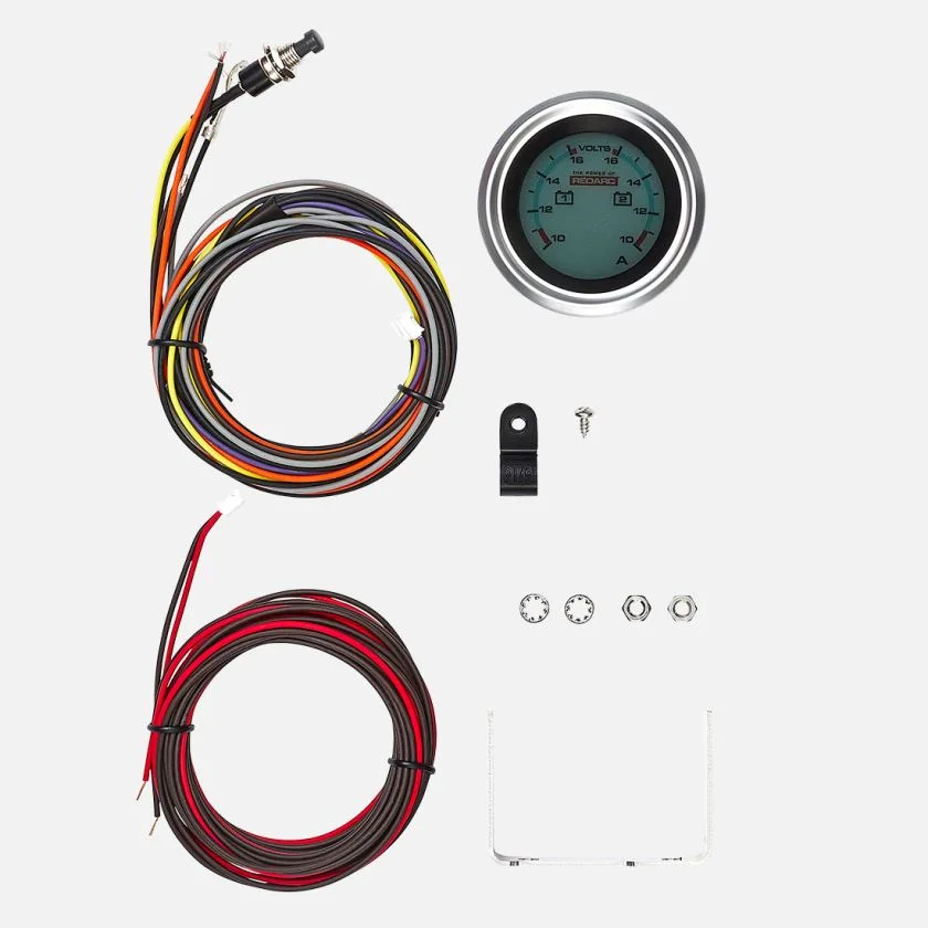 Redarc Dual Voltage 52mm Gauge with Optional Current Display