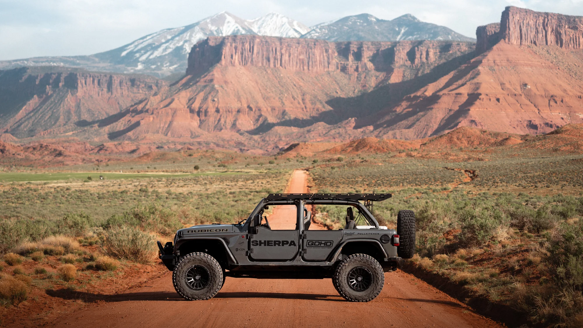 Sherpa The JLU QDHD 2018-2025 Jeep Wrangler JLU Roof Rack