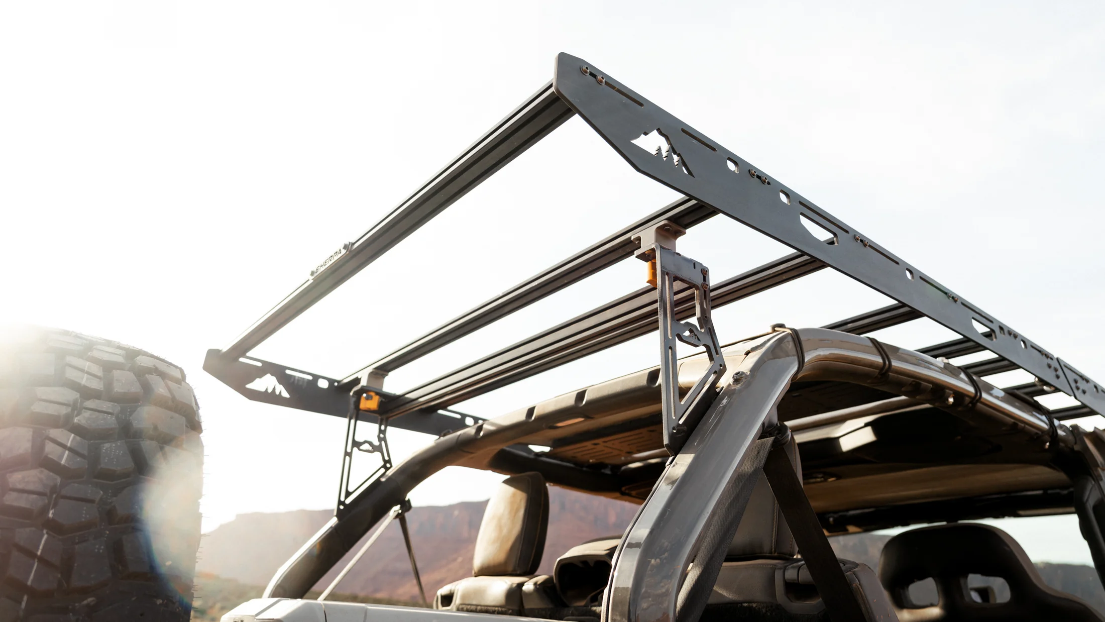 Sherpa The JLU QDHD 2018-2025 Jeep Wrangler JLU Roof Rack