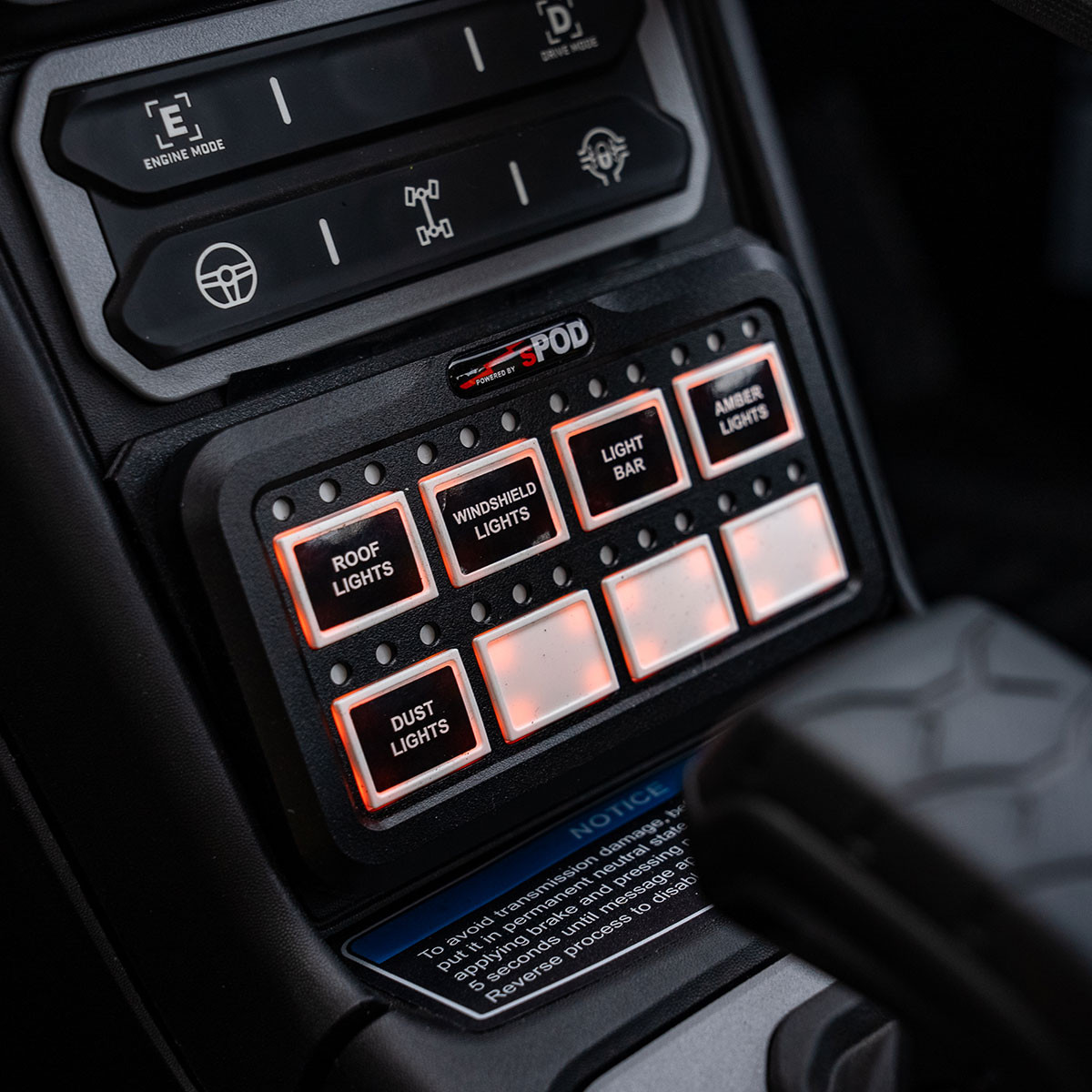 sPOD HD BantamX Center Console Kit - Can-Am Maverick R 2024