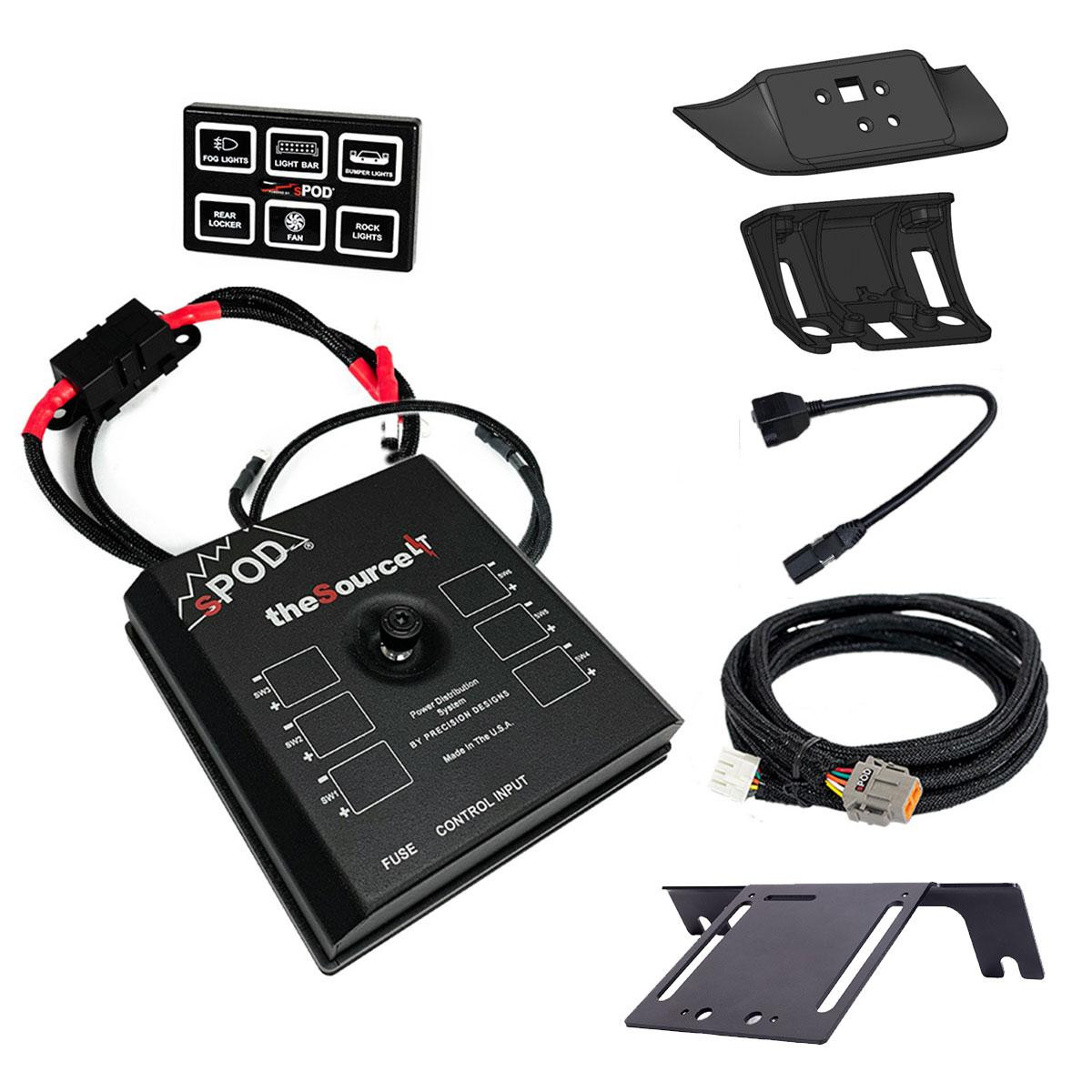 sPOD Mini6 SourceLT Power Management Vehicle Kit - Ford F-250/350 Super Duty 2023+