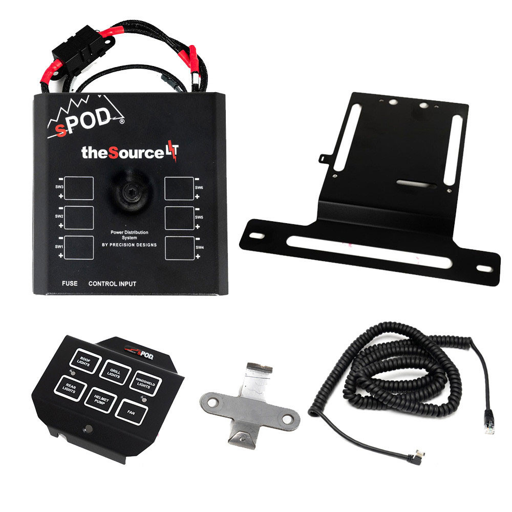 sPOD SourceLT/Mini6 Steering Wheel Mount Kit - Polaris