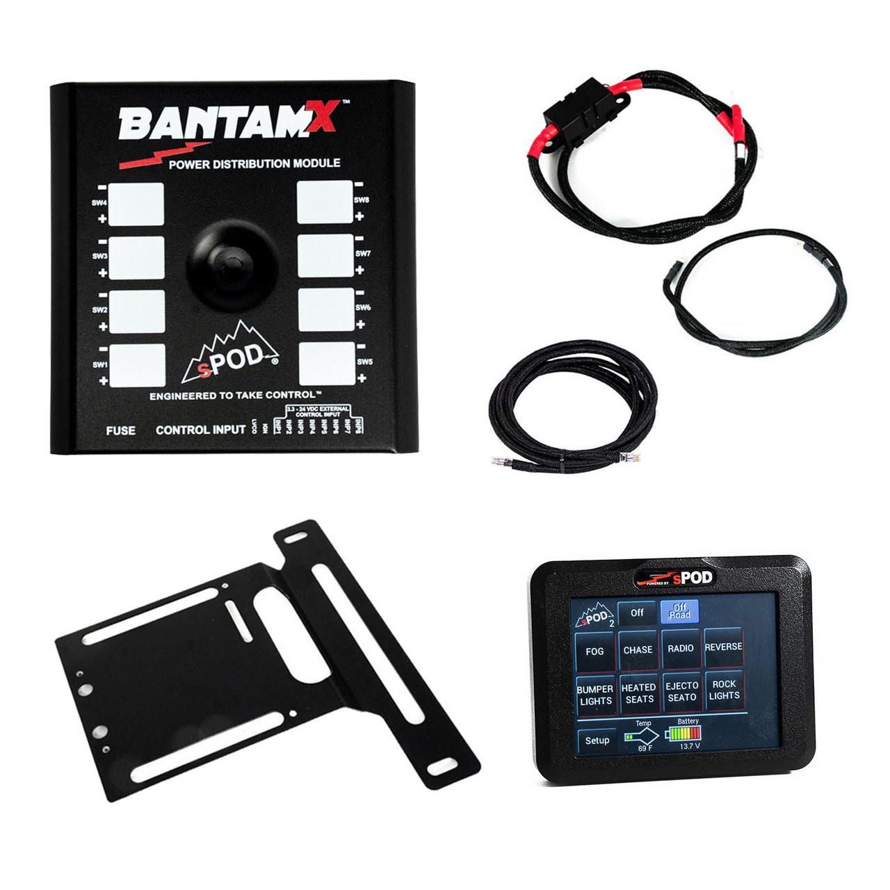 sPOD Touchscreen BantamX Kit - Jeep JL/JT