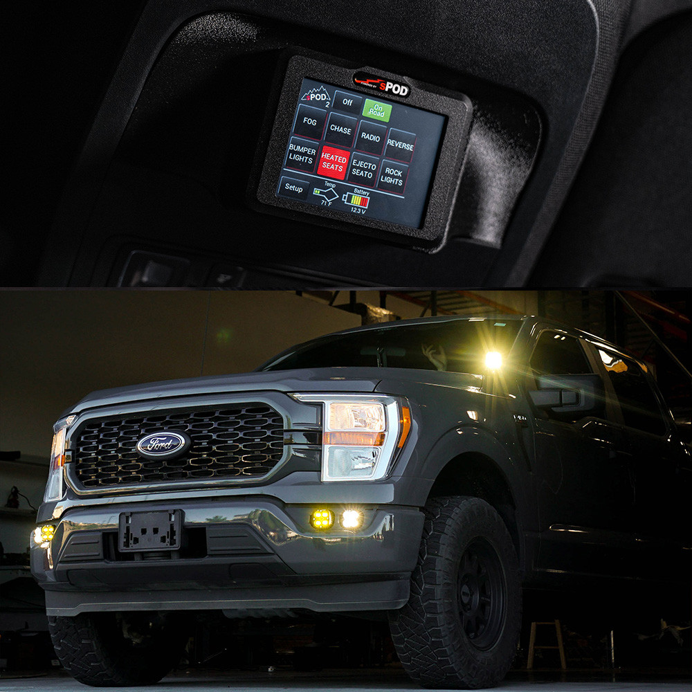 sPOD Touchscreen BantamX Vehicle Kit - Ford F-150/Raptor 2021-2025 ...