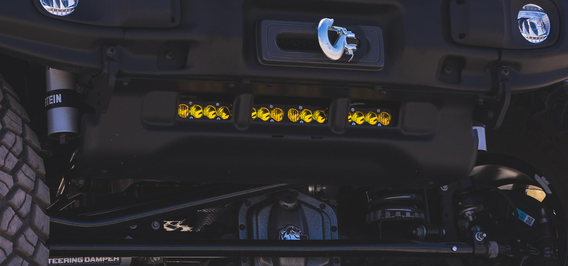 AEV Skid Plate Light Bar Mount For JL Wrangler/Gladiator EX/RX Front Bumper
